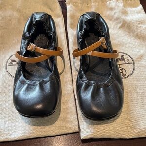 Hermes Jolly ballet flat. Size 39. Black